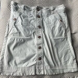 Tommy Hilfiger Light Khaki Button-Front Utility Skirt – Size 6